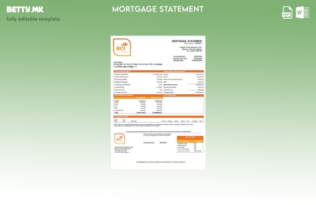 модерен стил Mozambique Banco Comercial e de Investimentos изјава за хипотека за